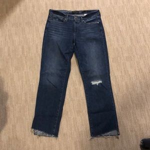 Banana Republic Distressed Girlfriend Jeans